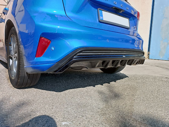 Motordrome Diffusor Auto Rückseite Kompatibel mit Ford Schwerpunkt Mk4 ST-Line 2018-2022