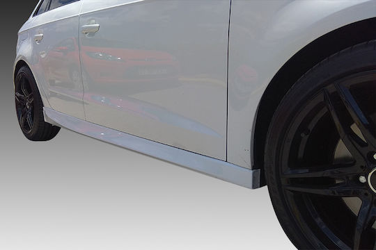 Motordrome Door Sill Car Sideways Spoilers for Audi A3 8V Sportback 5D 2012-2020 Compatible with Audi A3