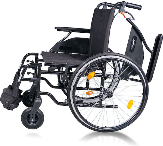 Mobiak Levo Инвалидна Количка 24" Сгъваема 46cm 0810842 Черна