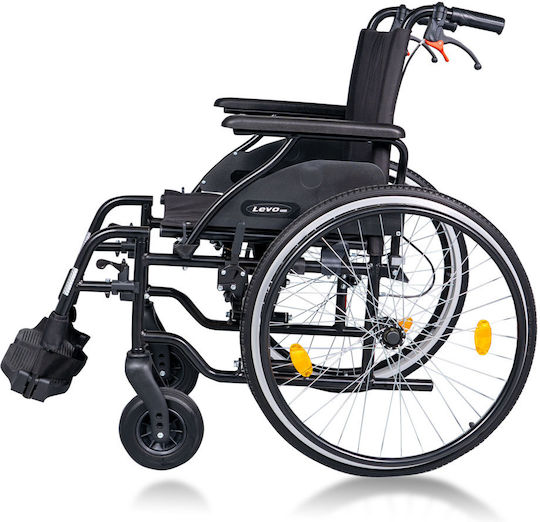 Mobiak Levo Αναπηρικό Αμαξίδιο 24" Πτυσσόμενο 41cm 0810840 Μαύρο