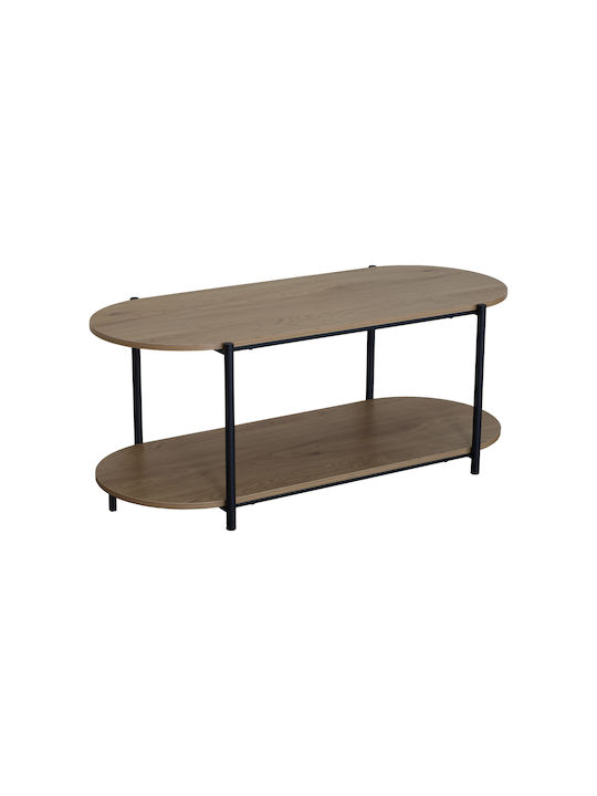 Oval Central Coffee Table Rodos Wooden Sonoma M115xP50xH45.1cm