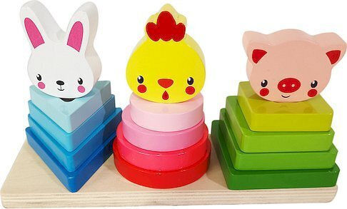 Smily Play Wooden Pyramid Toy