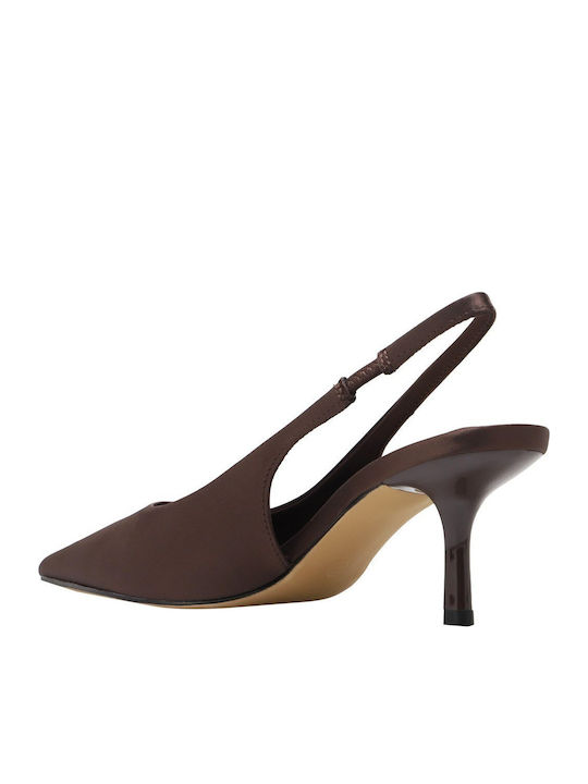 Pumps Mit Mittelhohem Braun Absatz