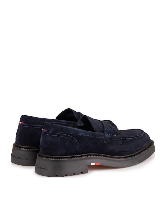Men's Suede Loafers Blue