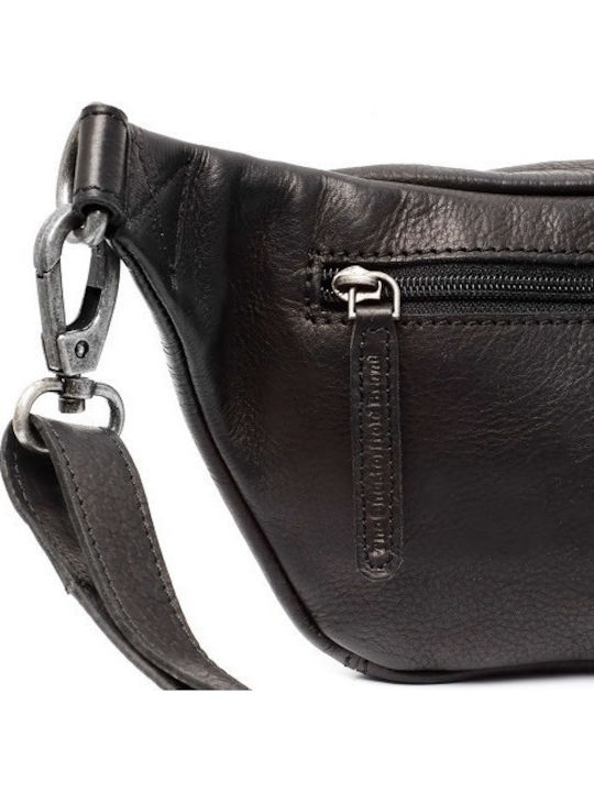 Leather Bum Bag Black