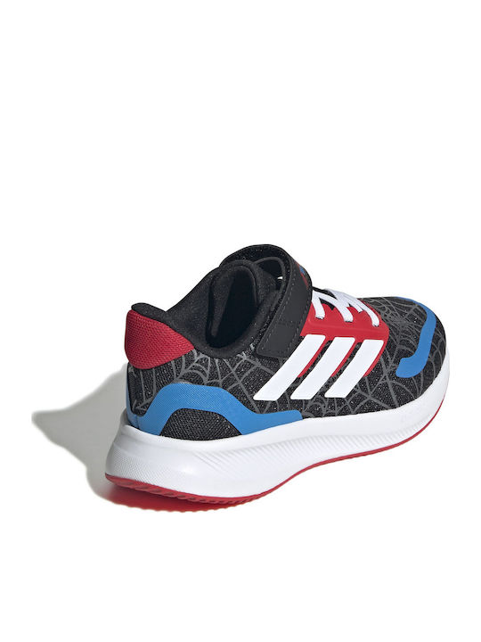 Runfalcon Spider Man Αθλητικά Παιδικά Παπούτσια Running με Σκρατς Μαύρα