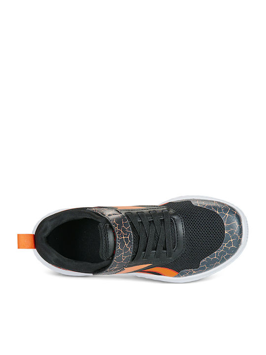 Rush Runner 5 Kids Sports Shoes Running with Hoop & Loop Closure Black