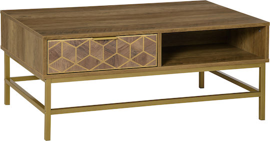 Central Brown Coffee Table