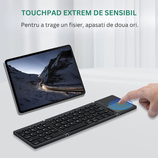 DB-0022 Tastatură Wireless Bluetooth cu Touchpad Engleză SUA