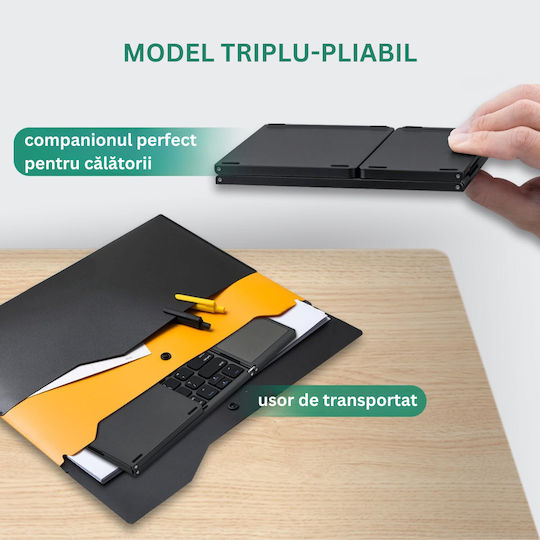 DB-0022 Tastatură Wireless Bluetooth cu Touchpad Engleză SUA