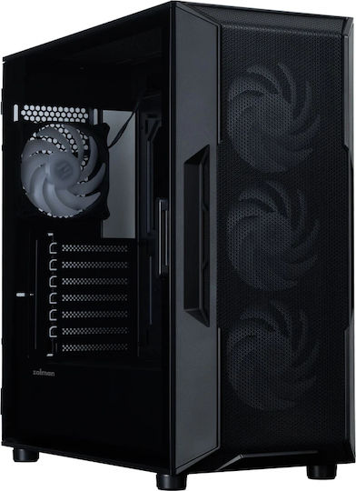 Zalman I3 Neo V2 RGB Gaming Midi Tower Κουτί Υπολογιστή με Πλαϊνό Παράθυρο Μαύρο