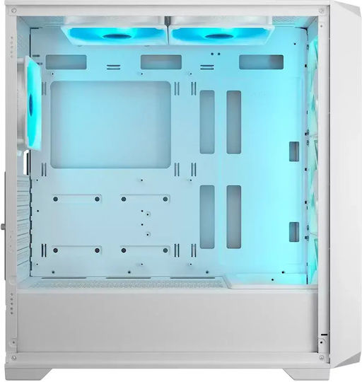 Cougar MX600 Air Pro Gaming Middle Tower Carcasă PC cu Deschidere Laterală și Iluminare ARGB Albă