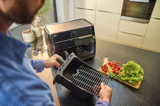 Braun Air Fryer με Διπλό Αποσπώμενο Κάδο 10lt Μαύρο TD5073