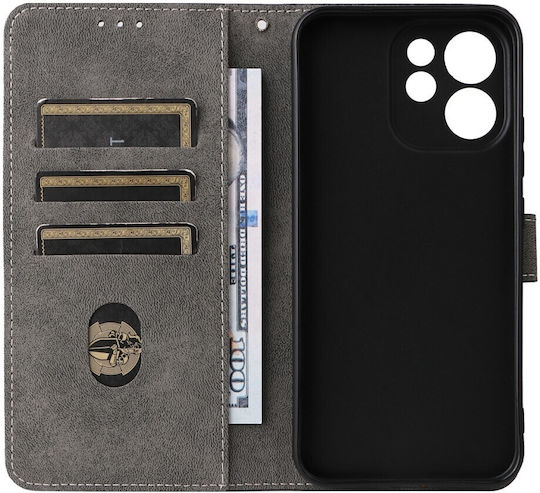 Brush Magnetic Wallet Brown (Oppo Reno15 F)
