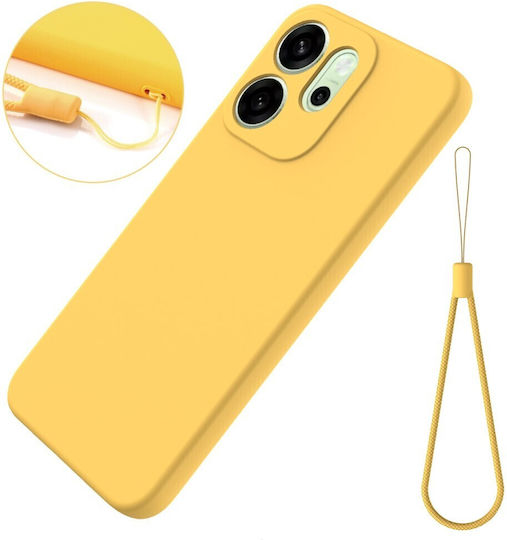 Solid Color Silicone Back Cover Yellow (Oppo Reno15 Pro 5g)