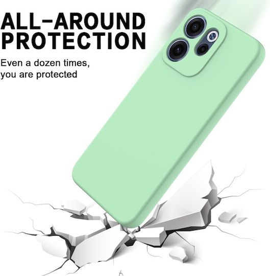 Solid Color Silicone Green Back Cover (Oppo Reno15 F)