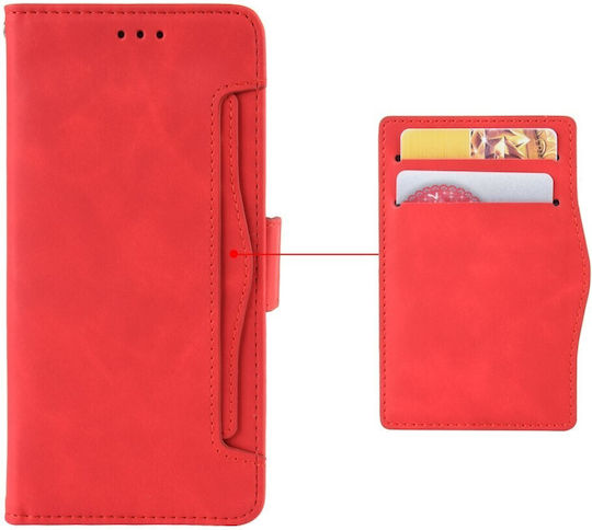 Multiple Cards Wallet Red (Oppo Reno15 F)