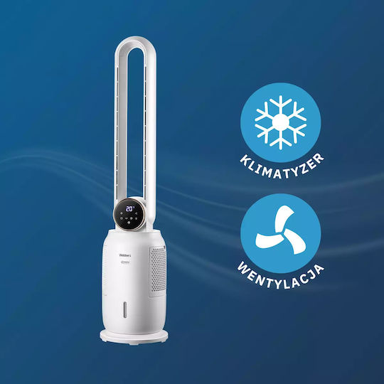 Webber Bladeless Fan 65W with Remote Control White