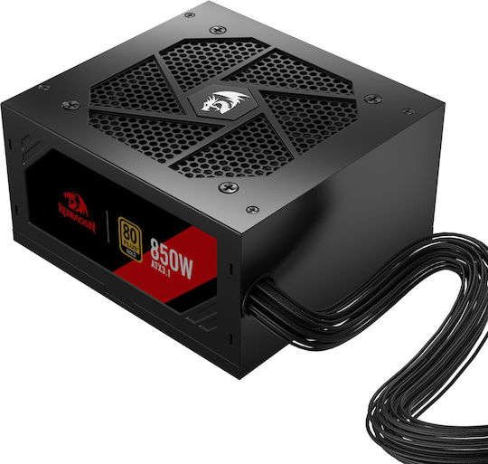 Redragon 850W Μαύρο Τροφοδοτικό Υπολογιστή Full Wired 80 Plus Gold (GC-PS007-SE)