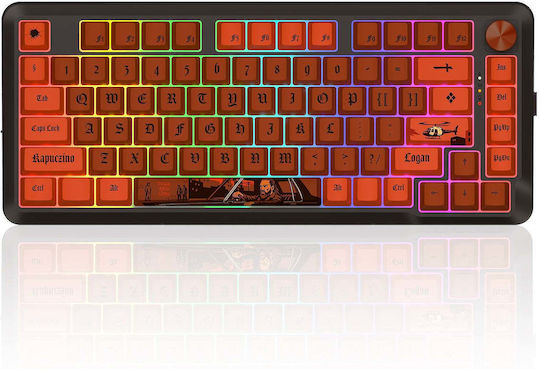 Redragon K4PUC21N0 PRO Wireless Gaming Mechanical Keyboard 75% with RGB Lighting English US
