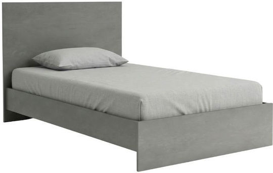 Troy Κρεβάτι Ημίδιπλο για Στρώμα 120x200cm Γκρι Troy Κρεβάτι Ημίδιπλο για Στρώμα 120x200cm Γκρι