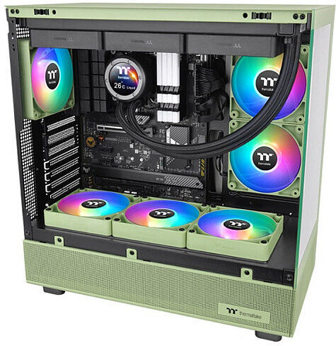 Thermaltake CT120 Case Fan (2000rpm / 57.05cfm) με ARGB Φωτισμό και Σύνδεση 4-Pin PWM 2τμχ Matcha Green