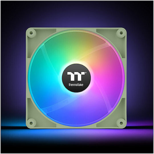 Thermaltake CT120 Case Fan (2000rpm / 57.05cfm) με ARGB Φωτισμό και Σύνδεση 4-Pin PWM 2τμχ Matcha Green