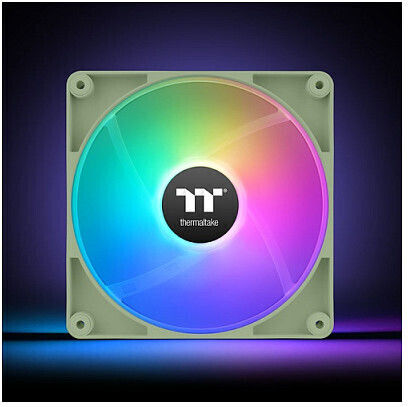 Thermaltake CT120 Case Fans (2000rpm / 57.05cfm) with ARGB Lighting and 4-Pin PWM Connection 2pcs Hydrangea Blue
