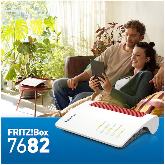 AVM FRITZ!Box 7682 Wireless VDSL2 Modem Router Wi‑Fi 7 with 2 Ports