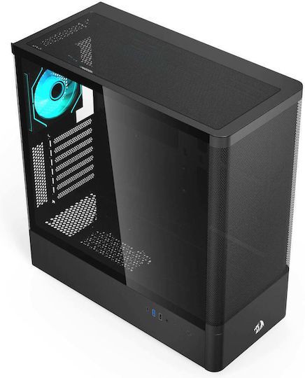 Redragon GC-627 Ventra Gaming Middle Tower Carcasă PC cu Deschidere Laterală Neagră