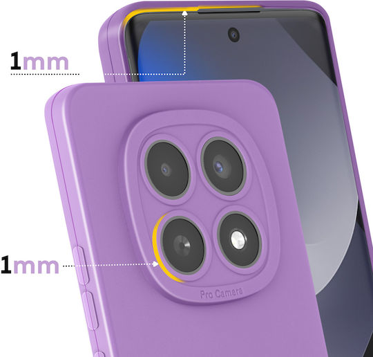 Avizar Case Redmi Note 15 In Soft Silicone Camera Block Reinforcement Purple