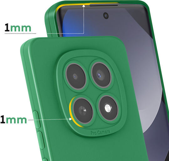 Avizar Case Redmi Note 15 In Soft Silicone Camera Block Reinforcement Green