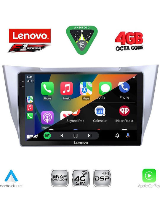 Lenovo Car Audio System for Lexus RX300 2003-2008 Bluetooth USB WiFi GPS Apple CarPlay Android Auto with 10" Touch Screen