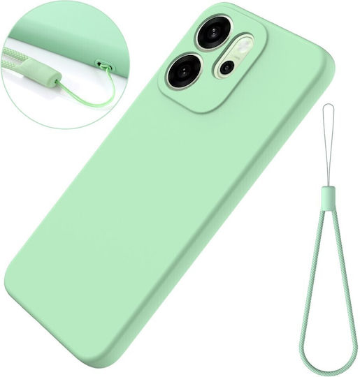 Solid Color Silicone Green Back Cover (Oppo Reno15 Pro 5g)