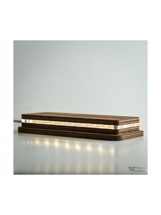 World of Wood Led Kids Decorative Lamp White 22x17cm