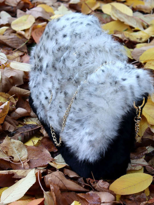 Γούνινη Γυναικεία Τσάντα Ώμου Leopa 2