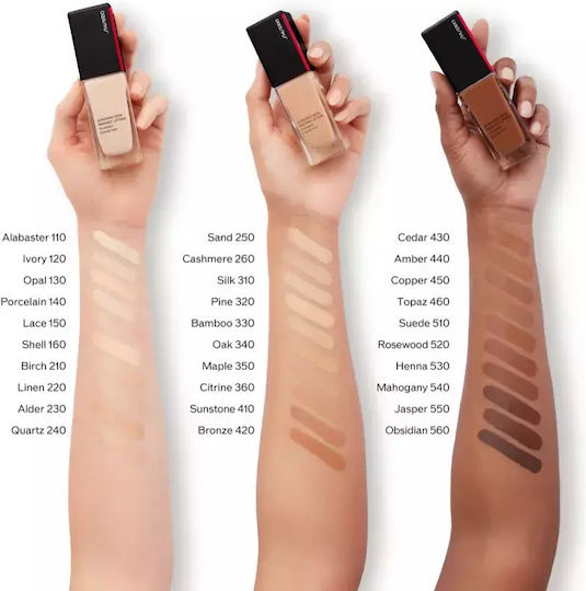 Shiseido Synchro Skin Liquid Foundation SPF30 220 Linen 30ml
