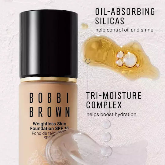 Bobbi Brown Weightless Skin Liquid Foundation SPF15 Warm Natural 30ml