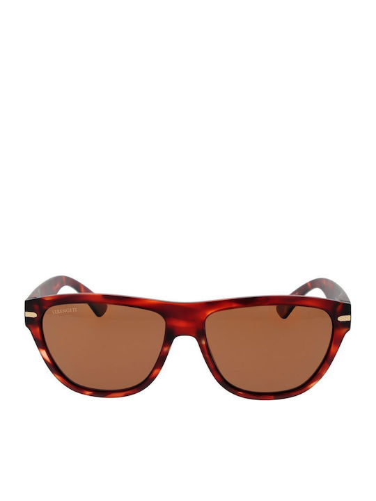Serengeti Unisex Γυαλιά Ηλίου με Καφέ Κοκκάλινο Σκελετό και Καφέ Polarized Φακό SS601002