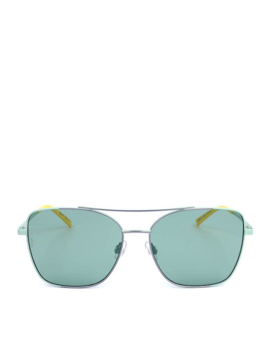 Missoni Ochelari De Soare Pentru Femei Cu Ramă Metalică Turcoaz Și Lentile Turcoaz MMI 0037/S JHD/QT