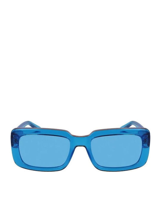 Karl Lagerfeld Unisex Γυαλιά Ηλίου με Μπλε Κοκκάλινο Σκελετό και Γαλάζιο Φακό KL6101S-450