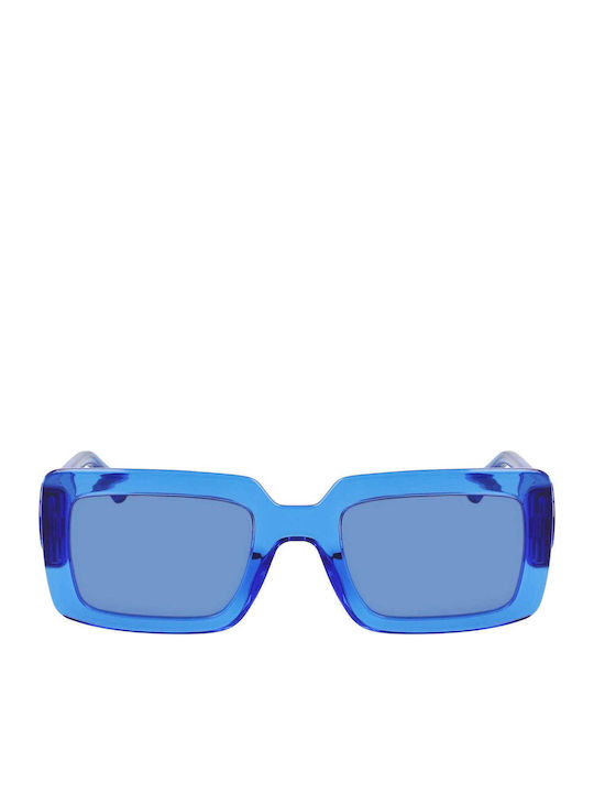 Longchamp Women's Sunglasses with Blue Plastic Frame and Blue Lens LO743S 400