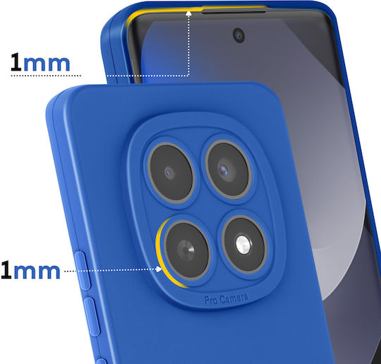 Avizar Case Redmi Note 15 In Soft Silicone Camera Block Reinforcement Blue