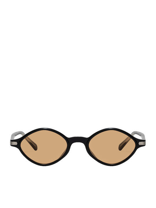 Premium Unisex Sonnenbrillen mit Schwarz Horn umrandetem Rahmen und Schwarz Farbe