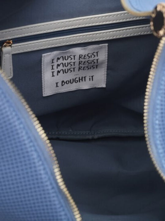 Women's Blue Shopper Bag