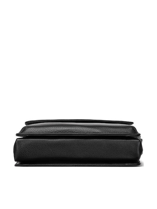 Leder Herren Tasche Schulter / Crossbody Schwarz