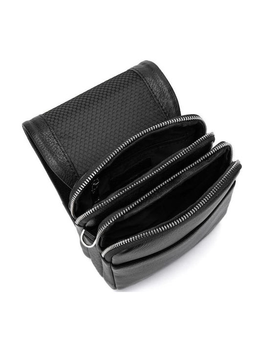 Leder Herren Tasche Schulter / Crossbody Schwarze