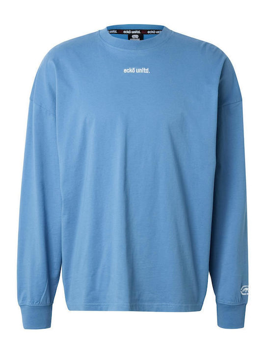 Long Sleeve Blue Blouse