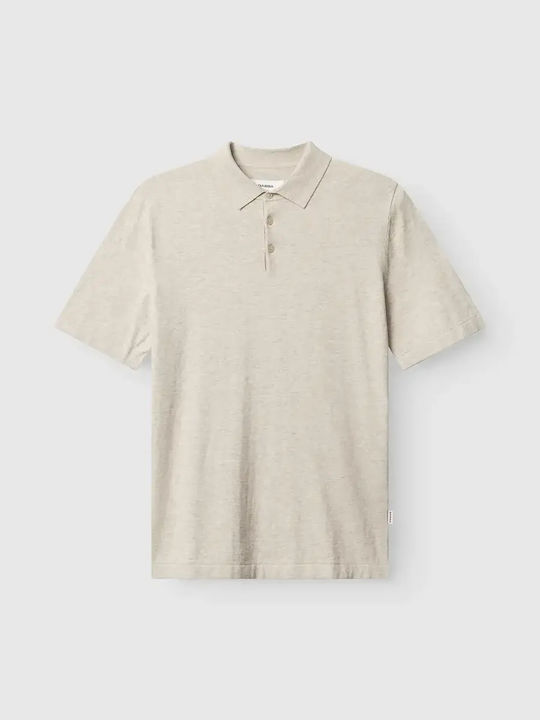 Polo Short Sleeve Beige Blouse