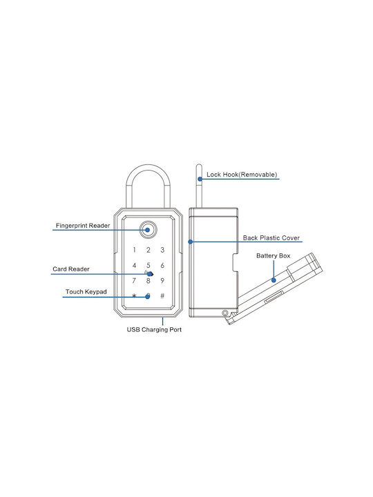 AMA Suport De Chei Wi-Fi Cu RFID Tastatură AMA Suport De Chei Wi-Fi Cu RFID Tastatură